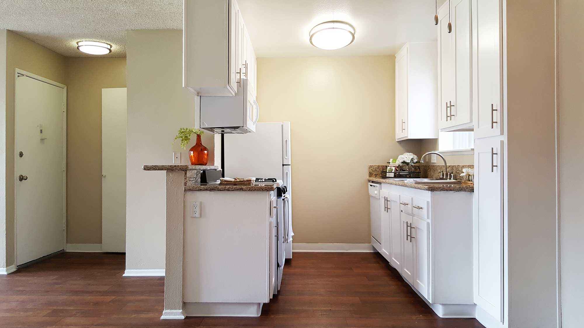 layout2 kitchen front door entrance way at Shadow Mountain