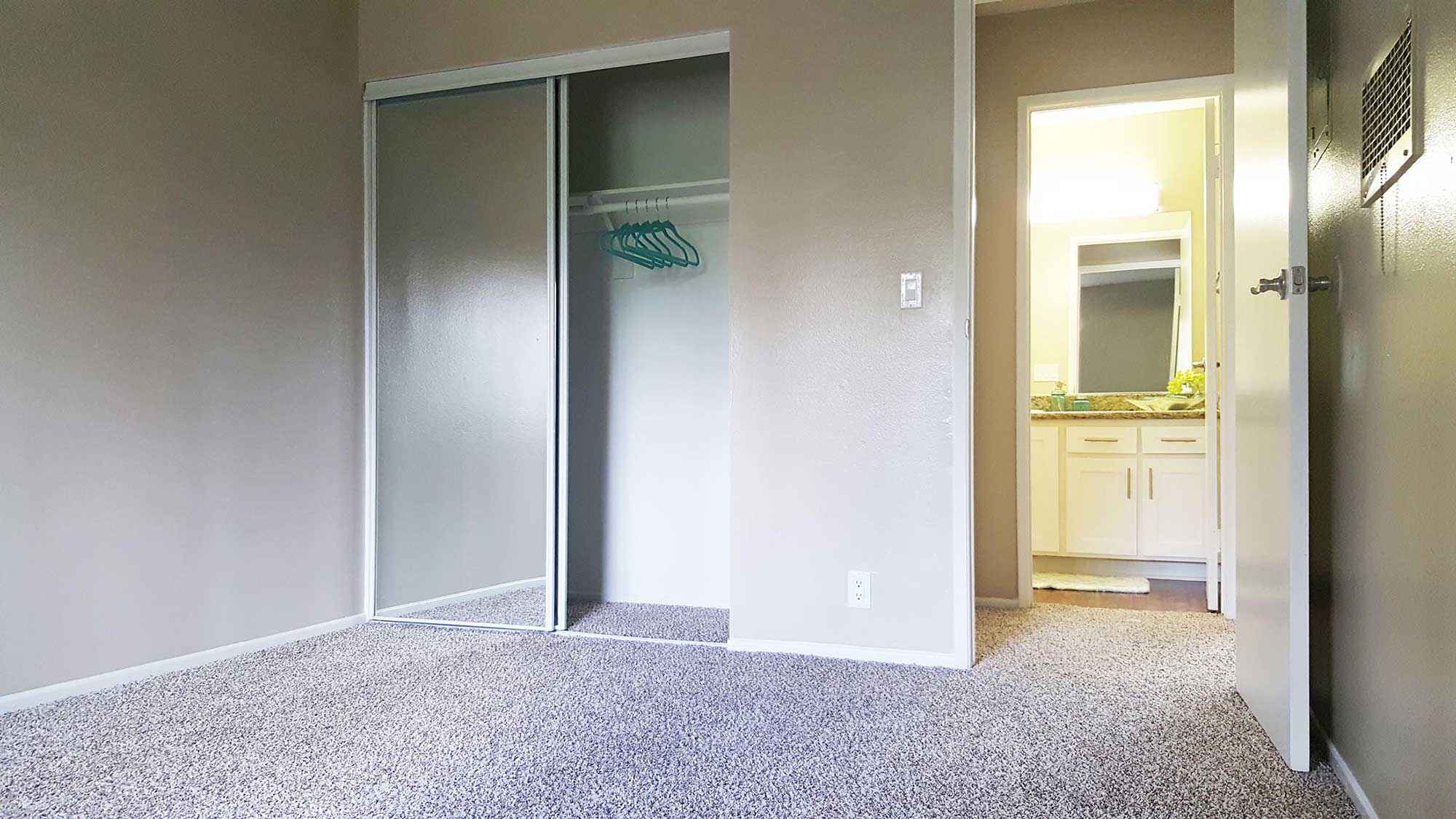 bedroom sliding closet bathroom at Shadow Mountain